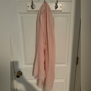 Pink Scarf with Hearts